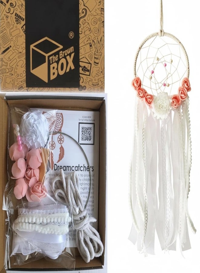 The brown box DIY Dream Catcher Making Kit for Kids & Adults | Complete Art & Craft Set with Ribbons, Beads & Flowers | Screen-Free Creative Hobby | Birthday & Christmas Gift, Return Gift - Image 1